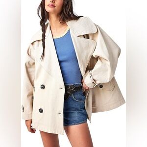 Free People Highland Oversized Peacoat